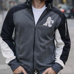 Sport-Tek Black and Gray Ladies' Zip-Up Jacket